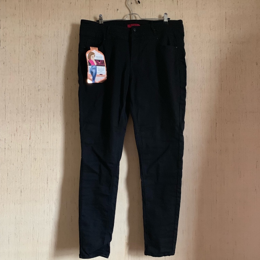 Wax Jean Black super high waisted skinny jeans
